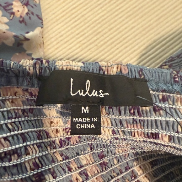 Lulu's Floral Blue Dress - Picture 4 of 8